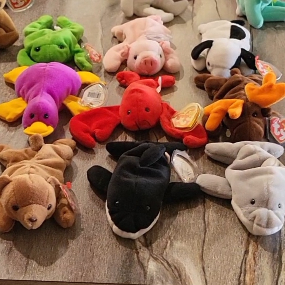9 Original Beanie Babies, Only sold As Set